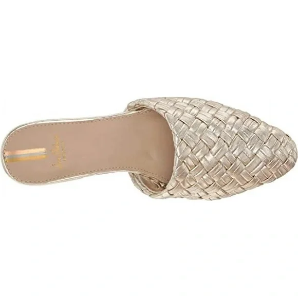 Sam Edelman Silver Woven Mules - Picture 2 of 5
